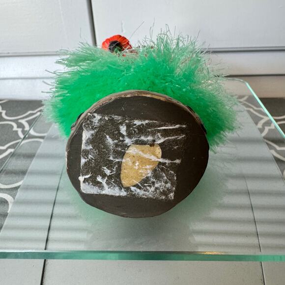 Vtg Bobble Pig Hawaiian Hula Girl Grass Skirt Dancing Dash Resin Figure Fun - Picture 6 of 9